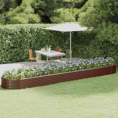 Strat înălțat grădină 507x100x36 cm oțel galvanizat GartenMobel Dekor