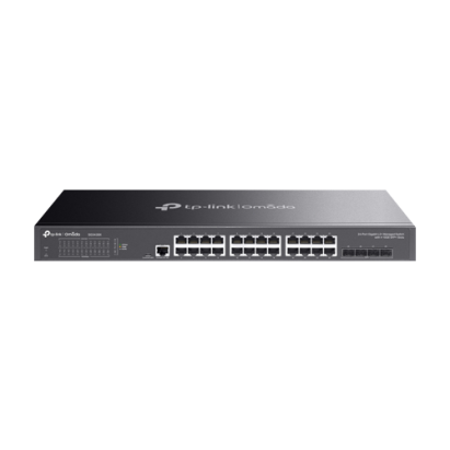 Switch 24 porturi RJ45 Gigabit, 4 x SFP+ 10G, L2+ Management, 1U - TP-Link Omada SG3428X SafetyGuard Surveillance