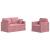 Canapea 2 pcs Roz GartenMobel Dekor