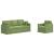 Canapea 2 pcs Verde deschis GartenMobel Dekor