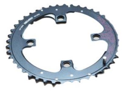 Foaie Angrenaj MTB V4G2 104, 44T, Negru-Rosu Ultimate FactoryBikes