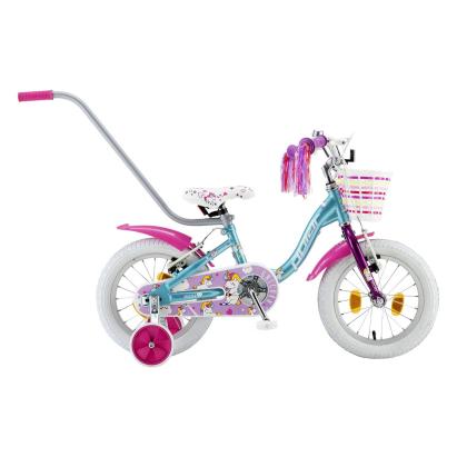 Bicicleta Copii Polar 2024 Unicorn baby - 14 Inch, Albastru-Roz Ultimate FactoryBikes