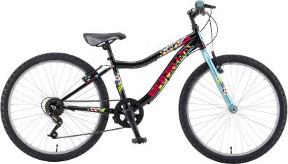 Bicicleta Copii Booster 2023 Plasma - 24 Inch, Negru-Turcoaz Ultimate FactoryBikes