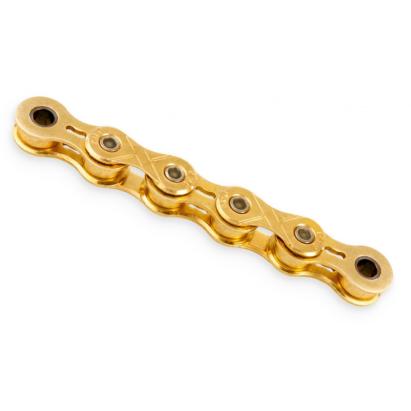 Lant Bicicleta KMC X101, 1 Viteze, 1/2x1/8 inch, 112 Zale, Auriu Ultimate FactoryBikes