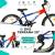 Bicicleta Copii Dhs Terrana 2023 - 20 Inch, Albastru/Rosu Ultimate FactoryBikes