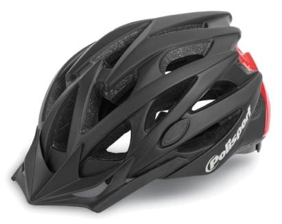 Casca Ciclism Polisport Twig - 55-58 cm, M, Negru-Rosu Ultimate FactoryBikes