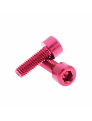 Suruburi Bidonas Cadru Fibrax Fcm3000 - M5 x 15 Mm, Rosu Ultimate FactoryBikes