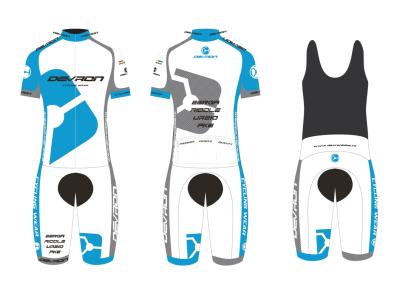 Costum Ciclism Devron, L, Alb Ultimate FactoryBikes