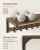 VASAGLE Cuier de perete cu raft de depozitare, 10 carlige, 30x80x42 cm, maro rustic Household NewTrend
