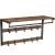 VASAGLE Cuier de perete cu raft de depozitare, 10 carlige, 30x80x42 cm, maro rustic Household NewTrend