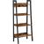 VASAGLE Biblioteca tip scara, cadru otel cu 4 polite din MDF, stil industrial, 56x34x138cm, maro rustic si negru Household NewTrend