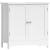 VASAGLE Dulap baie baza lavoar, cu 2 usi, 2 rafturi, alb 60x60x30 cm, alb Household NewTrend