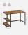 VASAGLE Birou cu 2 rafturi pe stanga sau dreapta, cadru din otel, 60x120x75cm, industrial, maro rustic si negru Household NewTrend