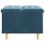 Ottomană de depozitare albastru 60 x 60 x 45 cm Catifea GartenMobel Dekor