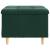 Ottomană de depozitare Verde închis 60 x 60 x 45 cm Catifea GartenMobel Dekor
