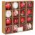 Set globuri de Craciun, 16 bucati, 8cm, 8 modele, rosu alb Household NewTrend