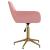 Scaune de bucătărie pivotante, 2 buc., roz, catifea GartenMobel Dekor