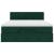 Cadru de pat otoman cu saltea verde închis 140x200cm catifea GartenMobel Dekor