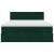 Cadru de pat otoman cu saltea verde închis 140x200cm catifea GartenMobel Dekor