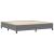 Pat cu arcuri Gri deschis 200 x 200 cm Catifea GartenMobel Dekor