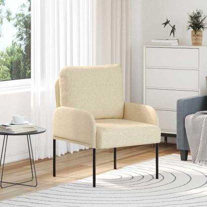 Canapele cu pernă 55cm Crem placaj GartenMobel Dekor