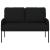 Canapele cu pernă 110cm Negru placaj GartenMobel Dekor