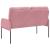 Canapele cu pernă 110cm Roz placaj GartenMobel Dekor
