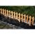 Gard de gradina decorativ, din lemn distantat, maro, 104x30 cm GartenVIP DiyLine