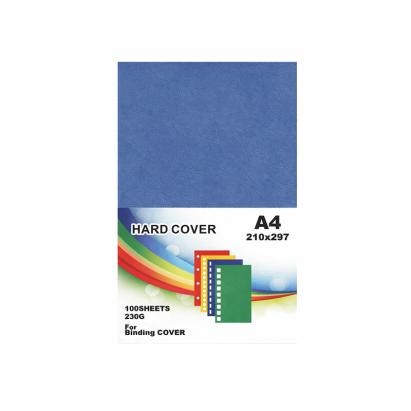 Coperta indosariere documente, format a4, carton texturat 230g/mp, top 100 coli culoare albastru MultiMark GlobalProd