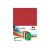 Coperta indosariere documente, format a4, carton texturat 230g/mp, top 100 coli culoare rosu MultiMark GlobalProd