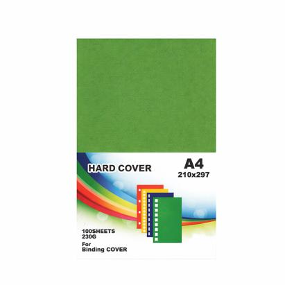 Coperta indosariere documente, format a4, carton texturat 230g/mp, top 100 coli culoare verde MultiMark GlobalProd
