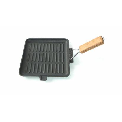 Tigaie grill fonta cu coada 21,5 * 21,5 cm Resigilat Handy KitchenServ