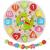 Ceas educativ pentru copii, puzzle lemn cifre limba engleza, +3 ani MultiMark GlobalProd