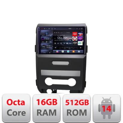 Navigatie Ford F150 2008-2014 Edotec Kit-f150-2008 8 core QLED 2K 16+512GB 360 Android Waze USB Navigatie Internet Youtube CarStore Technology