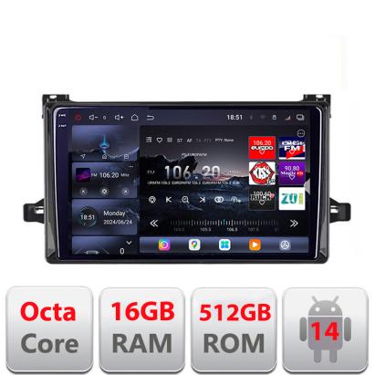 Navigatie Toyota Urbancruiser 2009-2014 Edotec Kit-urbancruiser 8 core QLED 2K 16+512GB 360 Android Waze USB Navigatie Internet Youtube CarStore Technology