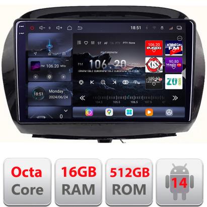 Navigatie dedicata Honda FR-V 2004-2009 Android Qled 2K Octa Core 16+512 LTE 4G DSP Wifi 5Ghz android-auto carplay radio gps internet Kit-+EDT-E809-2K CarStore Technology