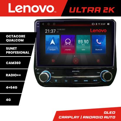 Navigatie dedicata Ford Fiesta 2020-  Lenovo Qled 1K Octa Core 4+64 LTE 4G DSP Wifi 5Ghz HDMI android auto-carplay gps Kit-+ULTRA-9-4+64 CarStore Technology