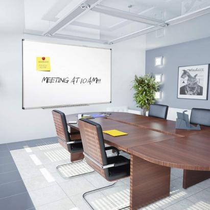 Tabla magnetica alba 90x120 cm, rama de aluminiu, fixare perete, suport markere MultiMark GlobalProd