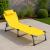 Sezlong 5Five Beach Chair, cadru metalic, pliere compacta, 173x56x27 cm, galben Household NewTrend