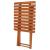 Set mobilier balcon sau terasa din lemn de fag, pliabil, masa 52x51x65 cm si 2 scaune, maro Household NewTrend