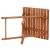 Set mobilier balcon sau terasa din lemn de fag, pliabil, masa 52x51x65 cm si 2 scaune, maro Household NewTrend