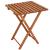 Set mobilier balcon sau terasa din lemn de fag, pliabil, masa 52x51x65 cm si 2 scaune, maro Household NewTrend