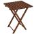 Set mobilier balcon sau terasa din lemn de fag, pliabil, masa 52x51x65 cm si 2 scaune, maro inchis Household NewTrend