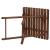 Set mobilier balcon sau terasa din lemn de fag, pliabil, masa 52x51x65 cm si 2 scaune, maro inchis Household NewTrend