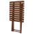 Set mobilier balcon sau terasa din lemn de fag, pliabil, masa 52x51x65 cm si 2 scaune, maro inchis Household NewTrend