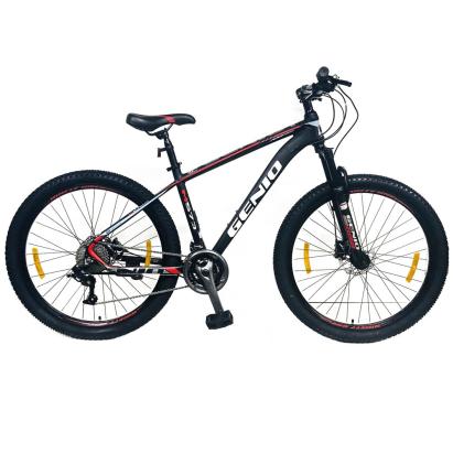 Bicicleta mountain bike 27.5 inch, schimbator 27 viteze, cadru aluminiu, frane mecanice, rosu, genio MultiMark GlobalProd