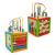 Cub activitati educative, centru multifunctional, 5 in 1, jucarie interactiva din lemn MultiMark GlobalProd