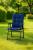 Scaun pliabil de gradina cu perna, structura metalica, 59x66x90 cm, albastru Household NewTrend