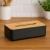 Cutie servetele 5Five Natureo cu capac detasabil, polipropilena, 26x13x9 cm, negru Household NewTrend