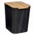 Cos gunoi 5Five Natureo cu capac, polipropilena si bambus, 5 litri, 22x19x24 cm, negru Household NewTrend